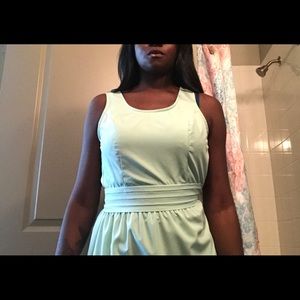 Mint green dress
